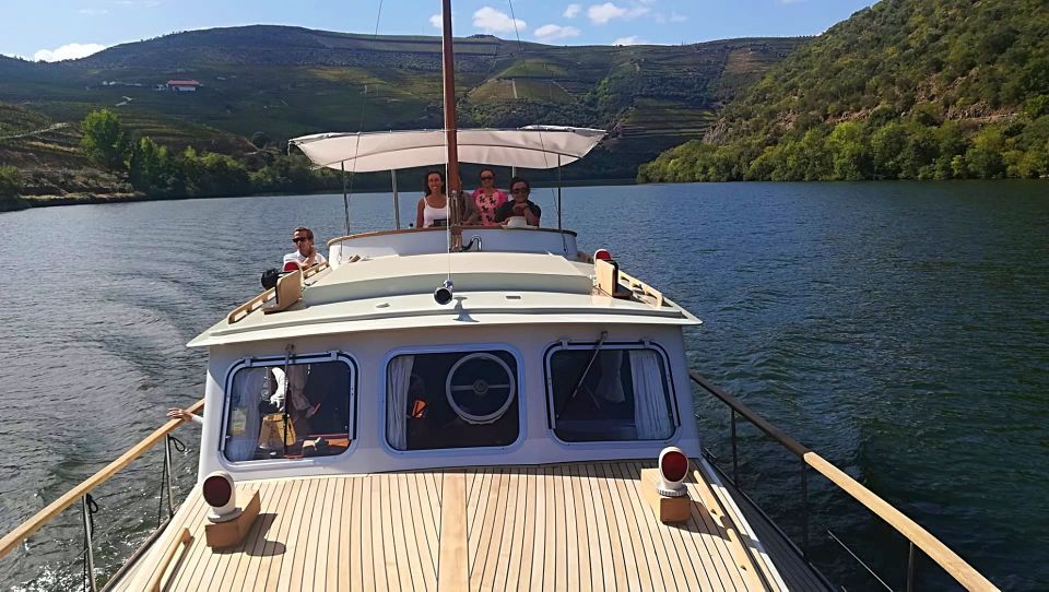 From Pinhão: Private Yacht Cruise along the Douro River - Inside the glassed-in lounge vs open-air deck