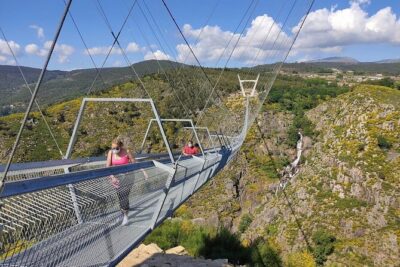 From Porto: Aveiro, Paiva Walkways, Suspension Bridge and Lunch - Arouca 516 suspension bridge: nerves, views, and that exclusive slot