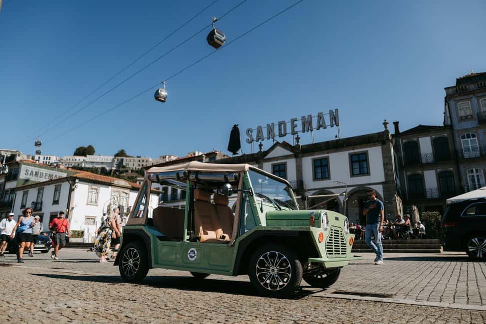 Porto and Foz: Private Douro City Tour in an Electric Ford T - Ribeira to Luís I Bridge: the first big photo and orientation wave